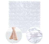 Tapis de douche antidérapant, transparent, 51x51 cm