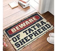 Tapis de douche antifatigue discret - Méfiez-vous du berger Tatra lavable pour salle de bain persan facile à nettoyer durable pour l'extérieur pour porches (50 x 80 cm)