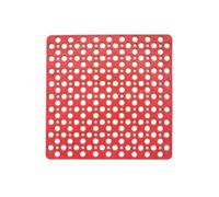 Tapis de douche carré en caoutchoux antidérapant - Rose corail - 53 x 53 cm