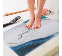 Tapis de Douche de Sécurité Confort Doux avec Trous de Drainage 50 x 80 cm Vendos85