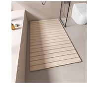 Tapis de douche en bois de teck de 50,8 cm, 61,4 cm, 66,2 cm, 76,2 cm, 81,4 cm, 91,4 cm, 101,6 cm, 111,9 cm, 111,8 cm, pour douche d'intérieur/extérieur, grand tapis de douche antidérapant en bois