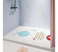 Tapis de douche en luffa pour intérieur et zone humide et extérieur - Tapis de douche avec drain, doux, anti-moisissure et antidérapant - Séchage rapide