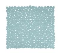 MSV France Tapis de fond de douche PVC Galets antidérapant 53×53 cm Gris clair