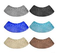 Tapis de douche incurvé antidérapant en polyester lavable, conçu pour se tenir debout en toute sécurité dans la douche, la baignoire, la salle de bain et la buanderie (bleu roi)