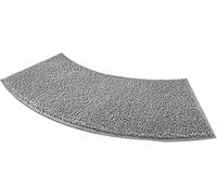 Tapis De Douche Incurvé Tapis De Bain Incurvé AntidéRapant Tapis De Bain Incurvé Tapis De Douche d'angle Absorbant Tapis De Douche Semi Circulaire pour DéCor De Salle De Bain 40x100 Cm(Bleu)