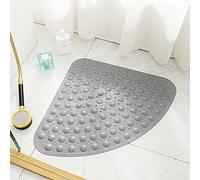 Tapis de Douche incurvé en Caoutchouc antidérapant avec ventouses, Tapis de Douche de sécurité pour Personnes âgées, Lavable en Machine