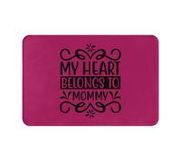 Tapis De Douche Mon Cœur Appartient À Maman pour La Saint-Valentin Paillasson Intérieur Lavable en Machine Paillasson Absorbant Paillassons De Porte pour Salon Baignoire Chambre 40X60Cm