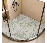 Tapis de Douche pour Douche intérieure, Tapis de Douche d'angle, Tapis de Douche antidérapant et Anti-moisissure pour Personnes âgées, Tapis de Douche en luffa PVC à séchage Rapide, antidéra