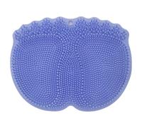 Tapis de douche pour pieds 29, 5 x 23, 6 cm en TPE avec ventouses antidérapantes fixation murale pour massage des pieds et du dos pour hommes et femmes.