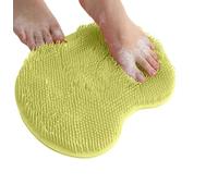 Tapis de Douche pour Pieds avec ventouses antidérapantes, Coussin de Massage pour Pieds et Dos, Tapis de Douche pour Pieds et Dos pour Hommes et Femmes (Vert)