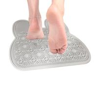 Tapis de douche pour pieds - Silicone 30,4x35,2 cm | Épurateur de pieds en Siliconé avec épurateur de dos pour douche avec massage, nettoyage, base en silicone avec ventouses | Famille, Maison