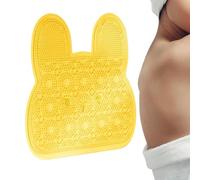 Tapis de douche pour pieds - Silicone 30,4x35,2 cm | Épurateur de pieds en Siliconé avec épurateur de dos pour douche avec massage, nettoyage, base en silicone avec ventouses | Famille, Maison