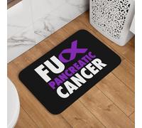 Tapis De Douche Putain De Cancer du Pancréas Paillassons De Porte Absorbant Paillasson Intérieur Antidérapant Paillasson pour Chambre Couloir Baignoire 40X60Cm