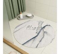 Tapis de douche rond en luffa de 80 cm pour salle de bain à l'intérieur de la douche, antidérapant et anti-moisissure en PVC avec drain, séchage rapide, tapis de douche pour zone humide