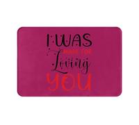 Tapis De Douche Saint-Valentin ! Je suis Fait pour T'Aimer. Paillasson Intérieur Lavable en Machine Paillasson Durable Paillassons De Porte pour Cuisine Couloir Salon 40X60Cm