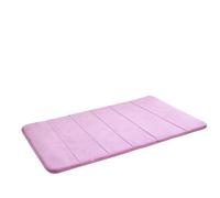 Tapis De Douche Tapis de Bain Absorbant en Mousse à mémoire Forme, 12 Couleurs, for la Maison, Salle, Chambre Coucher, Les Toilettes, Douche, décor(Purple)