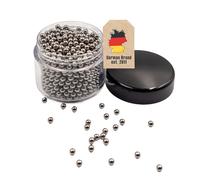 Intirilife billes en acier inoxydable pour le nettoyage des récipients en verre - Billes de nettoyage pour carafes, vases, bouteilles en verre, inoxydable, 100 pcs
