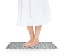Tapis de douche tapis de bain avec mousse à mémoire de forme en aspect pierre