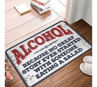 Tapis de douche « The Man Cave Bar Because No Great Story Ever Started With »