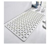 Tapis de Douche, Ventouses Fortes, Drainage sans Laisser de saleté, adaptées à Une Utilisation dans Les baignoires et douches d'hôtel(White,120 * 80cm)