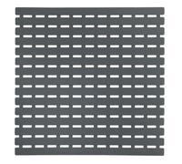 WENKO Tapis de douche antidérapant Modèle Arinos | Tapis de douche gris 54x54 cm avec structure antidérapante et ventouses pour sécurité | Matériau plastique sans PVC | Couleur gris