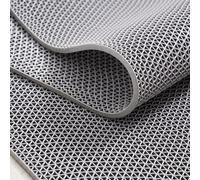 Tapis de drainage 500 x 90 cm - Antidérapant - 5,5 mm d'épaisseur - En PVC - Gris - Pour cuisines, restaurants, salles de bains, piscines, couloirs, zones humides