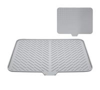 Tapis de drainage de plat - Tapis de séchage de la vaisselle, tapis de comptoir de cuisine en silicone | Tapis de séchage Draineur de vaisselle de cuisine, tapis de drainage rectangle Pad