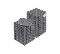 Tapis de Drainage Emboîtable 31x31cm Coussin de Sol à Episser PP Antidérapant 55PCS