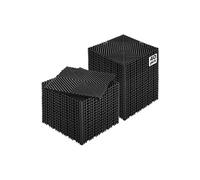 VEVOR Tapis de drainage emboîtable, 310x310 mm, dalles de sol de drainage modulaire emboîtable, 40 pcs, coussin de sol à épisser en PP antidérapant noir, tapis de douche, pour garage, jardin, cuisine