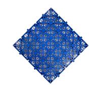 Tapis De Drainage Modulaires For Garage, Dalles De Sol Emboîtables For Garage, Revêtement De Sol Antidérapant For Station, Capacité De Charge De 5 000 Kg(Blue,20 pieces)