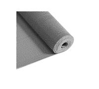 Tapis de drainage PVC 90x500 cm Gris Antidérapant