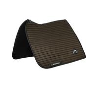 Tapis de dressage pour cheval en daim rayé Acavallo Marron TU