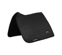 Tapis de dressage pour cheval en daim rayé Acavallo Noir TU
