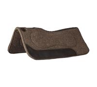 Tapis de dressage pour cheval en feutre de pure laine avec cuir pleine Pool's Marron TU
