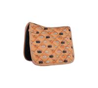 Tapis de dressage pour cheval HKM Naples Orange Poney/CSO