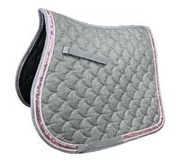 Tapis de dressage pour cheval Horsenjoy Shine Gris Full