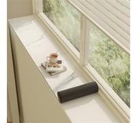 Tapis de FenêTre 160 180 200 Cm Extra Long Window Sill Mat, Printing Window Sill Protector, Narrow Windows Sill Pad From Dog Cat Scratching, Easy Cut Thin Absorbent Mat For Window Seat(A,Lxw 150x20cm)