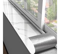 Tapis de FenêTre Housse Protection Rebord Fenêtre Autocollante, Papier Peint Anti-poussière Imperméable Armoires, Revêtement Pénal, Protecteur Rebord Fenêtre Aspect Marbre(B,LXW 16ftx5.9in/5mx15cm)