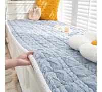 Tapis de FenêTre Tapis de Rebord de Fenêtre en Polaire Douce et Antidérapante, Coussin Chauffant Auto-chauffant Lavable pour Baie Vitrée, Protection de Rechange(Style A,180x70cm(71x28in))