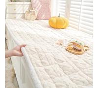 Tapis de FenêTre Tapis de Rebord de Fenêtre en Polaire Douce et Antidérapante, Coussin Chauffant Auto-chauffant Lavable pour Baie Vitrée, Protection de Rechange(Style C,250x70cm(98x28in))