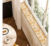 Tapis de FenêTre Tapis Étroit Antidérapant en Terre de Diatomées, Coussin de Rebord de Fenêtre Lavable et Anti-poussière, Protection de Siège Découpable(Style B,56x18in(142x46cm))