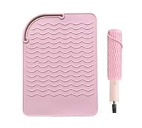 Tapis de fer à friser - Fer à lisser plat en silicone résistant à la chaleur | Résistant à la chaleur, portable, antidérapant, pour les voyages, un usage domestique et professionnel.