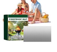 Tapis de feu de camp, tapis de barbecue extérieur : protecteur de tapis fiable et résistant hautes températures, couverture ignifuge portable pliable pour extérieur, terrasse, jardin