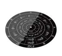 Tapis de feutrine en acrylique pour tourne-disque - Tapis rond de 29 cm d'épaisseur durable de 3 mm d'épaisseur - Tampon en acrylique de haute qualité avec finition anti-rayures | Tapis de plateau de