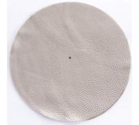 Tapis de feutrine en cuir de qualité supérieure - Tapis de plateau en cuir de vache pleine fleur de 29,2 cm | Antistatique | Grain double face et daim | Compatible avec Audio-Technica, Pro-Ject, Rega