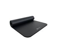 Hop-Sport Tapis de fitness 190 x 80 x 1,5 cm, tapis de yoga - ménageant les articulations & antidérapant, tapis de pilates en mousse NBR avec sangle de transport, Noir Noir G