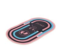 Tapis de Fitness Ovale 32x19 Pouces, 10mm, Absorption des Chocs | Bruit, Surface Antidérapante, Rangement Facile, Usage Intérieur et Extérieur