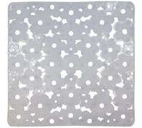 Tapis de fond d'évier carré anti-dérapant - 32x32 cm - cristal transparent