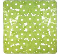 Tapis de fond d'évier carré anti-dérapant - 32x32 cm - vert transparent