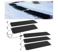 Tapis de Fonte de Glace Conception Antidérapante, avec câble d'Alimentation Pads de Fonte de Neige Chauffage Rapide et température Constante, pour Escaliers Portes Escaliers（24.5 x 76.2 cm） ,5pcs
